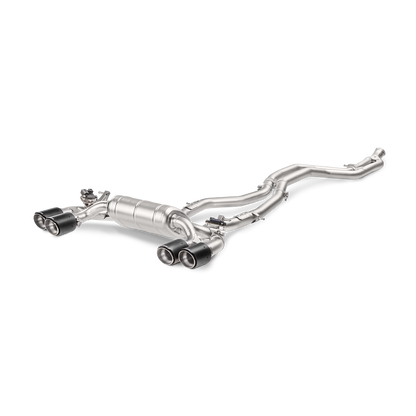Akrapovič Evolution Line Catback Exhaust (Titanium) w/Carbon Tips - 2016-17 BMW M2 F87 (Excl M2 Competition)