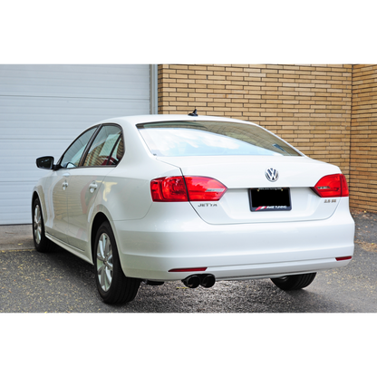 AWE Tuning Mk6 Jetta 2.5L Touring Edition Exhaust - Diamond Black Tips
