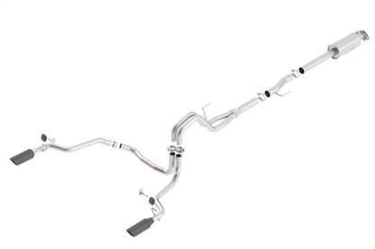 Borla 15-16 Ford F150 3.5L EcoBoost Ext. Cab Black Chrome CB Exhaust ATAK Single Split Rear Exit