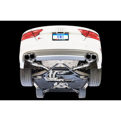 AWE Tuning Audi C7 / C7.5 S7 4.0T Track Edition Exhaust - Chrome Silver Tips