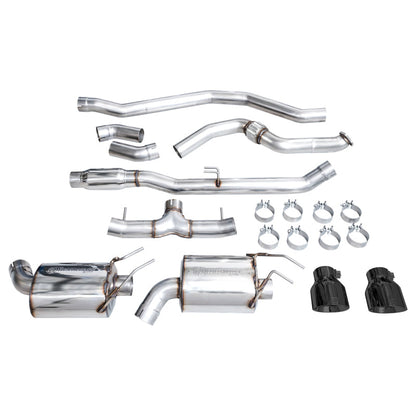 AWE Tuning 2022+ Honda Civic Si FE1 FWD Touring Edition Catback Exhaust - Dual Diamond Black Tips