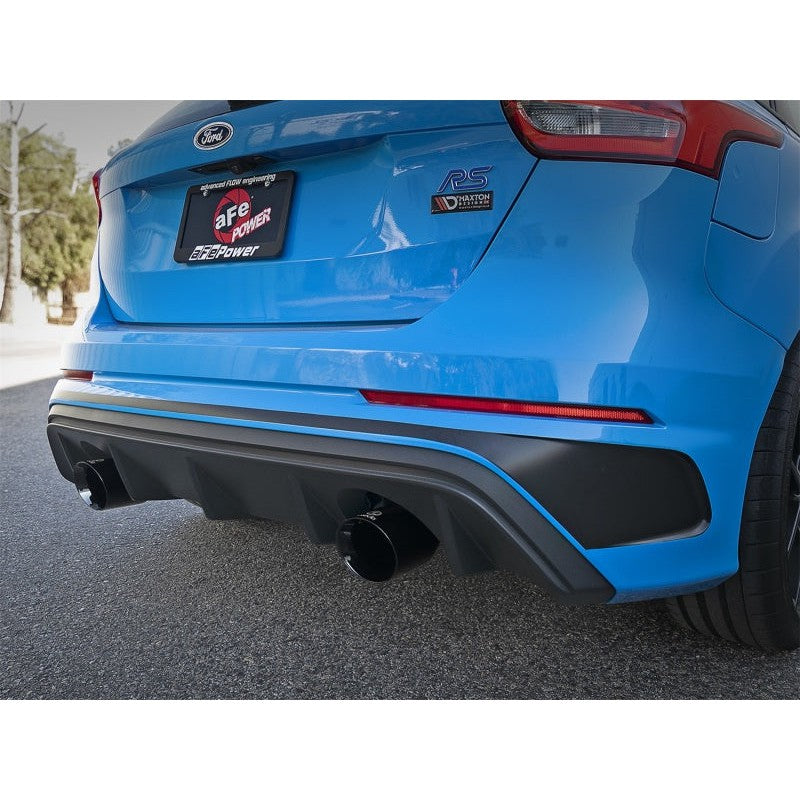 aFe Takeda 3in 304 SS Axle-Back Exhaust System w/ Black Tip 16-18 Ford Focus RS 2.3L (t)