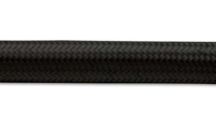 Vibrant -16 AN Black Nylon Braided Flex Hose (2 foot roll)