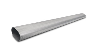Vibrant 4in Oval (Nominal Size) T304 SS Straight Tubing (16 ga) - 5 foot length