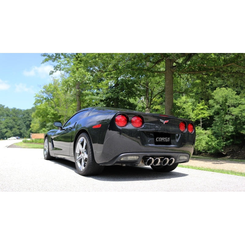 Corsa 09-13 Chevrolet Corvette (C6) 6.2L Polished Sport Axle-Back Exhaust w/4.5in Tips