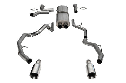 Corsa 25-26 RAM 1500 RHO Crew Cab 3.0L Turbo Cat-Back Dual Rear Exit w/ 5in Single Satin Pro Series