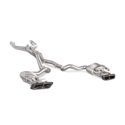 Akrapovič Evolution Line Catback Exhaust System (Titanium) & Link Pipe Set w/Carbon Tips - 2015-2021 Mercedes-Benz C63 AMG Coupe