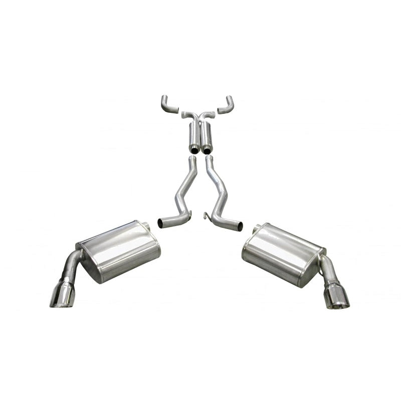Corsa 10-14 Chevrolet Camaro Coupe SS 6.2L V8 Auto Polished Sport Cat-Back + XO Exhaust