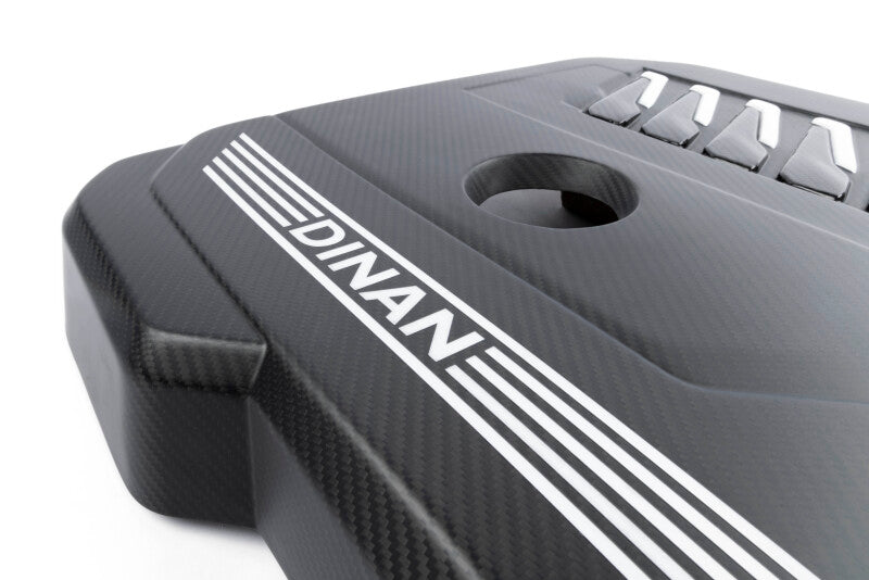 Dinan 19-26 BMW B58D (G01/G02/G20/G22/G23/G26/G42) Matte Carbon Fiber Engine Cover w/Gloss Accents