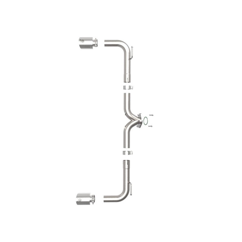 aFe Takeda 2-1/2in 304 SS Axle-Back Exhaust w/ Polished Tips 14-18 Mazda 3 L4 2.0L/2.5L