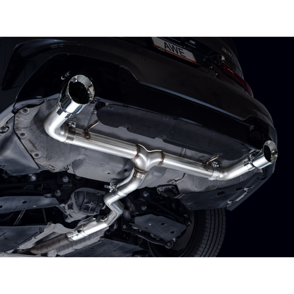 AWE 19-23 BMW 330i / 21-23 BMW 430i Base G2X Track Edition Axle Back Exhaust - Chrome Silver