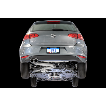 AWE Tuning VW MK7 Golf 1.8T Track Edition Exhaust w/Diamond Black Tips (90mm)