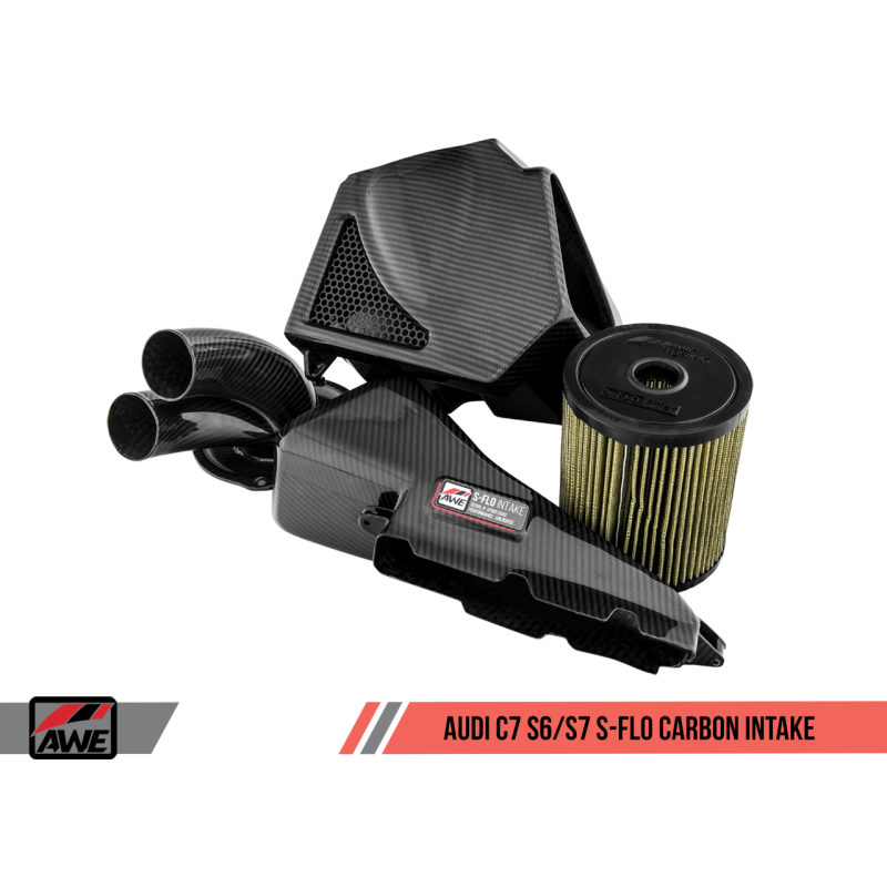 AWE Tuning Audi C7 S6 / S7 4.0T S-FLO Carbon Intake V2