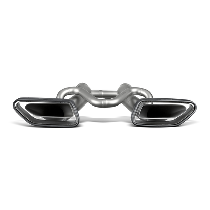 Akrapovič Slip-On Line Exhaust (Titanium) w/Carbon Tips - 2014-2019 McLaren 650S/650S Spider