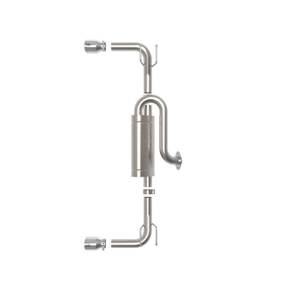 aFe 19-22 Mazda 3 L4 2.5L Takeda 3in to 2-1/2in 304 Stainless Steel Axle-Back Exhaust w/Polished Tip