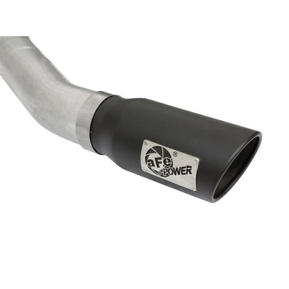 aFe Atlas Exhausts 4in Cat-Back Aluminized Steel Exhaust Sys 2015 Ford F-150 V6 3.5L (tt) Black Tip