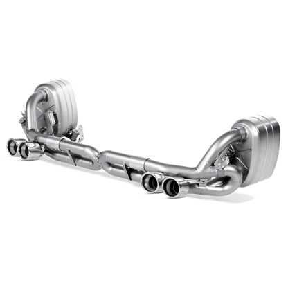 Akrapovič Slip-On Line Exhaust (Titanium) w/o Tips - 2008-2012 Porsche 911 Carrera/S/4/4S/GTS (997 DFI)