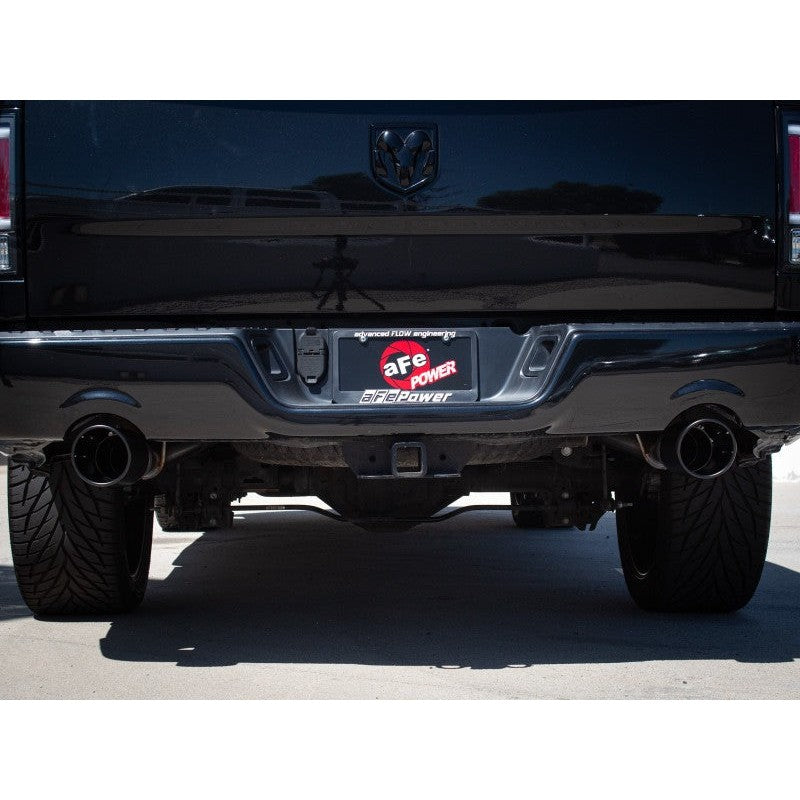 aFe Hemi Gemini XV 3in 304 SS Cat-Back Exhaust w/ Black Tips - 09-18 Dodge Ram 1500