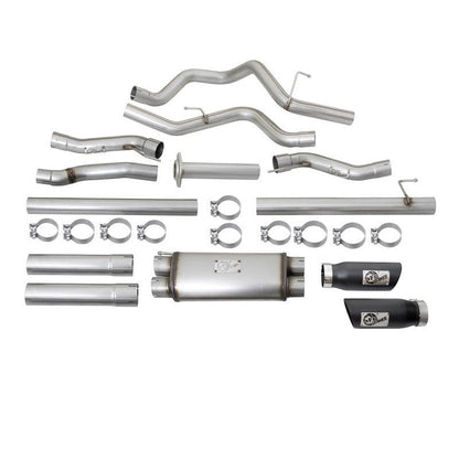 aFe MACHForce XP 3in 409-SS Exhaust Cat-Back 2017 Ford F-150 Raptor V6-3.5L (tt) w/ Black Tip