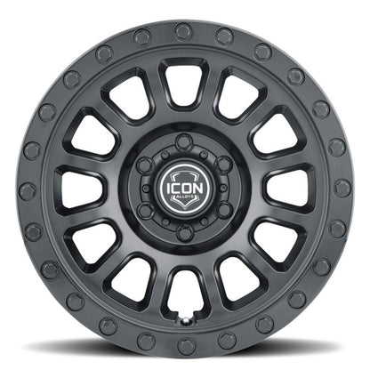 ICON Hulse 17 X 8.5 5 X 150 25mm Offset 5.75in BS Double Black