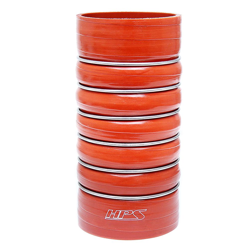 HPS 3" ID, 12" Long, Silicone Charge Air Cooler CAC Hose Double Hump Coupler Bellow Hot Side, Ultra High Temp 4-ply Aramid Reinforced