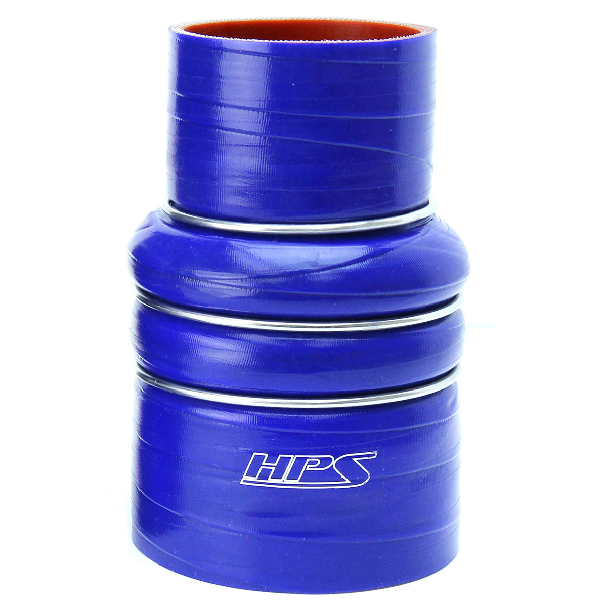 HPS 3-1/2" - 4" ID, 6" Length, Silicone Charge Air Cooler CAC Hose Double Hump Reducer Coupler Bellow Cold Side, High Temp 4-ply Reinforced, 89mm - 102mm ID