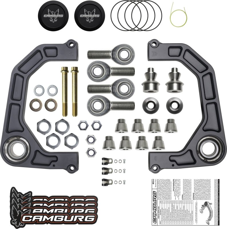 Camburg Toyota Tacoma 05-23 / 4-Runner 03-23 / FJ 07-14 KINETIK V2 Billet Uniball Upper Arms-Suspension Arms & Components-Camburg