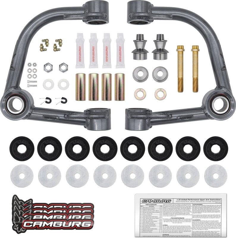Camburg Toyota Tacoma Pre/4WD 05-23 / 4-Runner 03-23 / FJ 07-14 1.25in Uniball Upper Arms-Suspension Arms & Components-Camburg