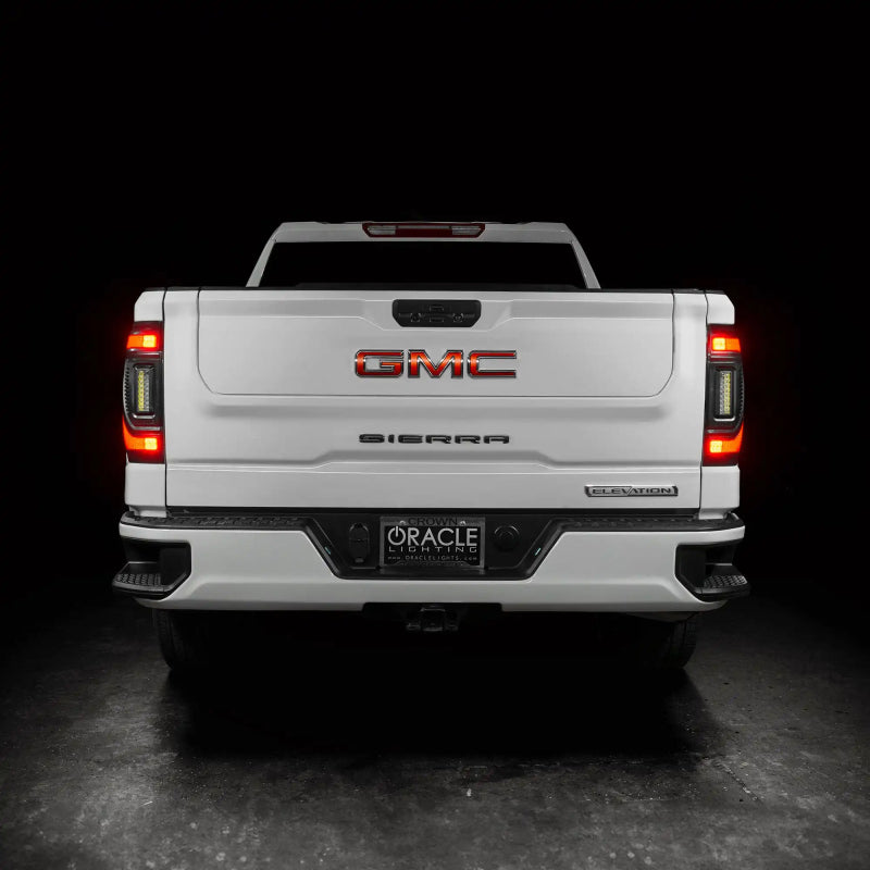 Oracle 19-23 GMC Sierra Black Series Flush Style LED Tail Lights - Factory Halogen