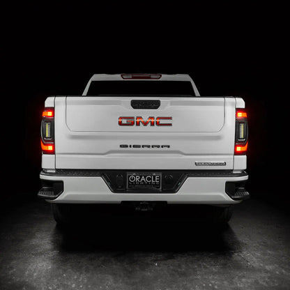 Oracle 19-23 GMC Sierra Black Series Flush Style LED Tail Lights - Factory Halogen