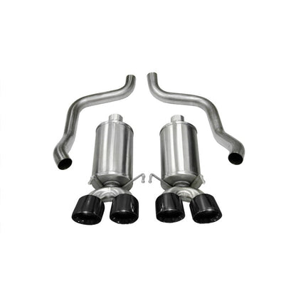 Corsa 05-08 Chevrolet Corvette C6 6.0L V8 Black Xtreme Axle-Back Exhaust