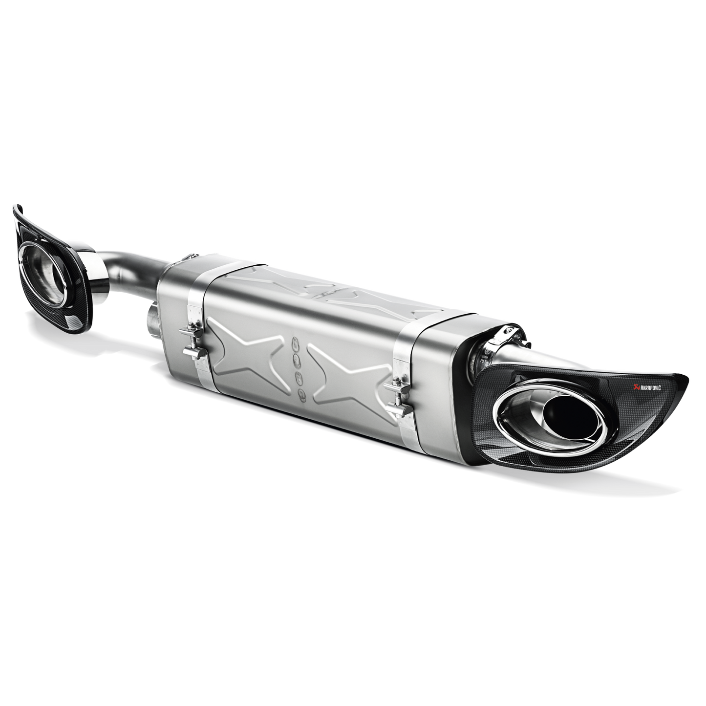 Akrapovič Slip-On Line Exhaust (Titanium) w/Titanium Tips - 2010-2013 Porsche 911 Turbo/Turbo S (997 FL)