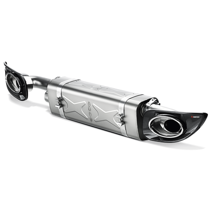 Akrapovič Slip-On Line Exhaust (Titanium) w/Titanium Tips - 2010-2013 Porsche 911 Turbo/Turbo S (997 FL)