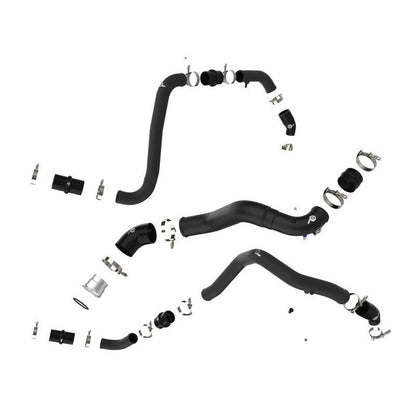 aFe BladeRunner 21-22 Ford F-150 Ecoboost V6-3.5L(tt) Aluminum Hot and Cold Charge Pipe Kit Black