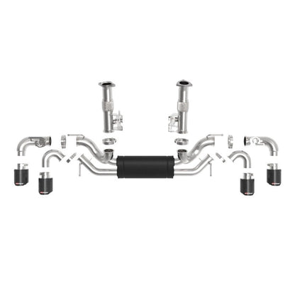 aFe MACH Force-Xp 3in to 2-1/2in 304SS Cat-Back 2020 Chevy Corvette (C8) 6.2L - Carbon Fiber Tip