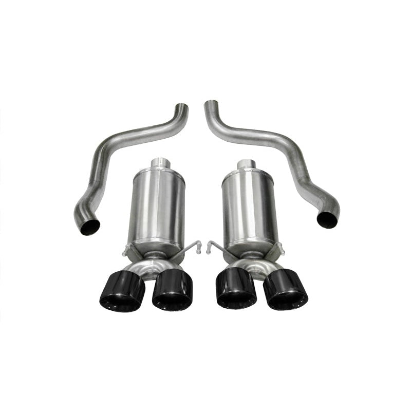 Corsa 05-08 Chevrolet Corvette C6 6.0L V8 Black Xtreme Axle-Back Exhaust