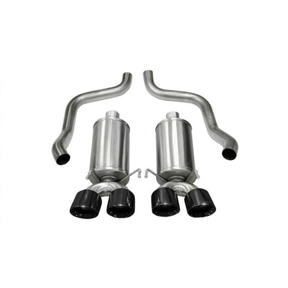 Corsa 05-08 Chevrolet Corvette C6 6.0L V8 Black Xtreme Axle-Back Exhaust
