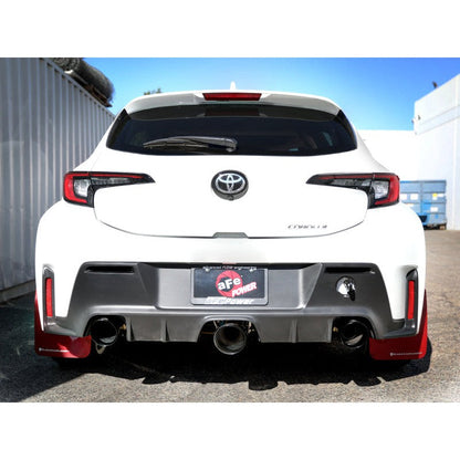aFe 23-24 Toyota GR Corolla L3 1.6L (t) Gemini XV 3in to 2-1/2in Cat Back Exhaust w/ Black Tips