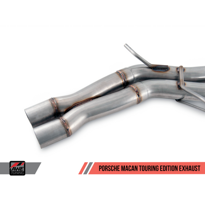 AWE Tuning Porsche Macan Touring Edition Exhaust System - Diamond Black 102mm Tips