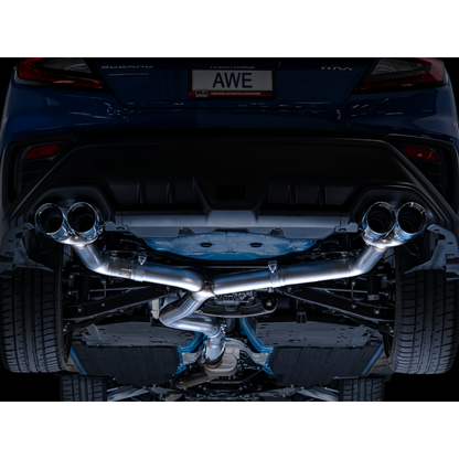 AWE Tuning 2022+ VB Subaru WRX Track Edition Exhaust - Chrome Silver Tips