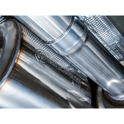 AWE Tuning 4th Gen GM 1500 6.2L 0FG Catback Split Rear Exit (w/ Bumper Cutouts) - Quad Chrome Tips