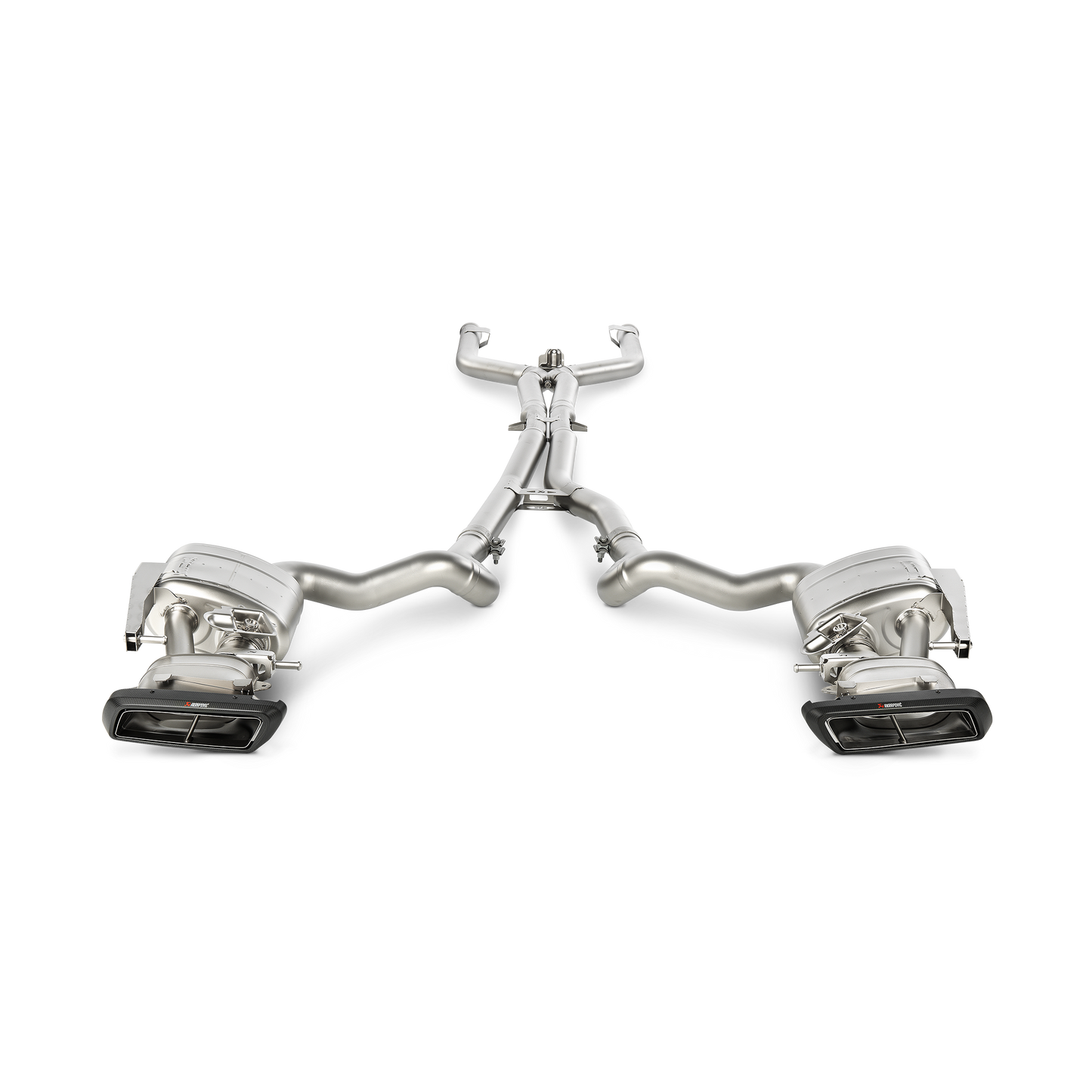 Akrapovič Evolution Line Catback Exhaust System (Titanium) w/Carbon Tips - 2015-2021 Mercedes-Benz C63 AMG Sedan