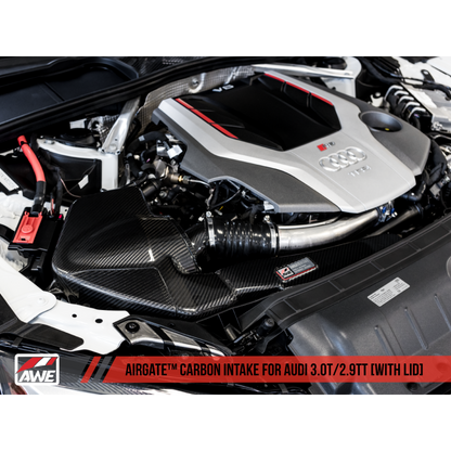 AWE Tuning Audi B9/B9.5 S4/S5/RS5 3.0T Carbon Fiber AirGate Intake w/ Lid