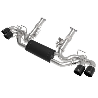 aFe MACH Force-Xp 3in to 2-1/2in 304SS Cat-Back 2020 Chevy Corvette (C8) 6.2L - Black Tip
