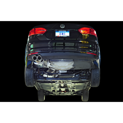 AWE Tuning Mk6 Jetta 2.5L Touring Edition Exhaust - Polished Silver Tips