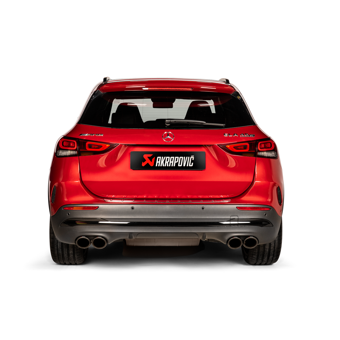 Akrapovič Evolution Line Catback Exhaust (Titanium) w/Carbon Tips - 2024+ Mercedes-Benz GLA45/GLA45S AMG