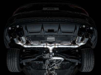 AWE Tuning 22-24 Audi 8Y S3 Track Edition Exhaust - Diamond Black Tips