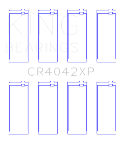 King BMW M40/M42/M43/M44 1.6L/1.8L/1.9L Connecting Rod Bearings (Set of 4) - Size +.026mm