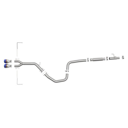 aFe Takeda Exhaust Cat-Back 19-20 Hyundai Veloster 304SS Blue Flame Dual Tips Exhaust