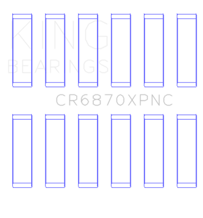 King Engine Bearings Nissan VR38DETT pMaxKote Performance Con Rod Bearing Set - Size STDX